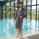 Unisex bathrobe Lovelife "Hygge" color gray, one size, microfiber, 100% p/e, 250 g/m2