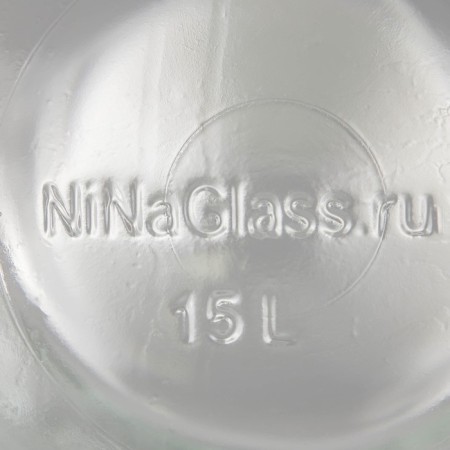 Glass bottle "Called", 15 l, with a lid-4