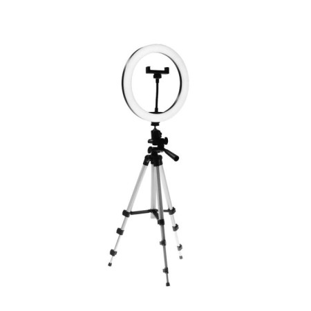 LED ring lamp on a tripod Luazon SNP098, 10 "(26 cm), 20 watts, tripod 27-85 cm-2