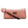 Penal is soft, 1 compartment, 80 x 210 x 35 mm, voluminous, Devente, Classic, fantle leather, with a handle, pink