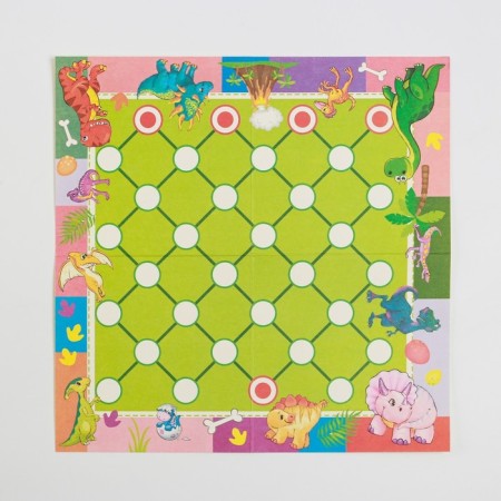 Board game 2 in 1 "dinoshak": checkers, predators and herbivores, d-2.2 cm, 31.2x31.2 cm-5