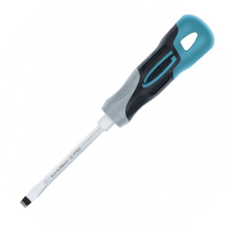 Screwdriver GROSS, SL6.5 x 100 mm, S2, three -component handle