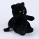 Soft toy "cat", 25 cm, black color