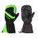 Winter mittens "beaver", size m, black, green