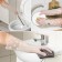 Raccoon household gloves with a cuff, 40 cm, size L, white color