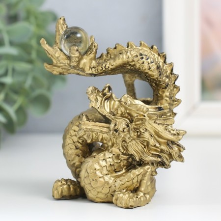 NECK Polystone for bronze "Dragon with a ball" 10.5x7.5x6.5 cm