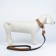 Set: collar (36-56x2.5 cm) and leash (130x1.5 cm), beige and black color