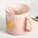 Ceramic mug "meow", 350 ml, golden color