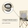 Folding chair with a cup holder 48 x 48 x 76 cm, up to 100 kg, beige color
