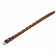 The leather collar "strict spike", 56 x 2.5 cm, Osh 35-45 cm, brown