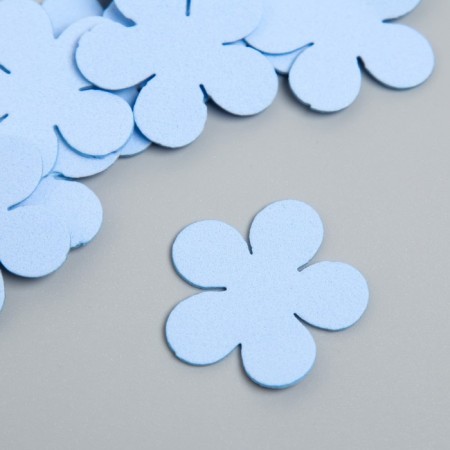 The workpiece of Foamian "Flowerers" 3 cm, thickness. 1mm, set 10 pcs, blue