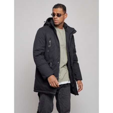 Extensive male winter park, size 48, black color-6