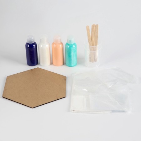 Set for creativity. Drawing by acrylic "Magic figure"-3