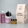 Gift set "6 in 1" shampoo, thick soap, essential oil 3 pcs of 17 ml, black washcloth