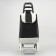 Household bag on wheels, department on the lace, load up to 25 kg, black color