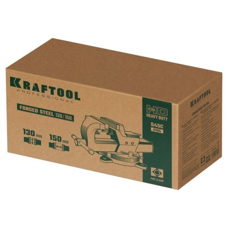 Visa Lockslous rotary Kraftool Forge-130/150, with anvil, steel S45C, 130 mm-7