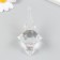 Decor for creativity plastic "Figure icicle, crystal" Transparent 4.1x4.1x8.4 cm