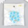 Acrylic Sharl Suspension "Matte Blue Blue 2.1x1.6 cm