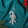 Christmas tree decoration "Magic wand" 11x5 cm, transparent