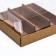 Confectionery box folding under 3 eclairs, craft, 13.5x13.5x7cm