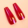 Poaling Paletteaps, 12 pcs, with adhesive plates, ballerina form, red