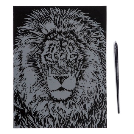 Big engraving "African lion"-2