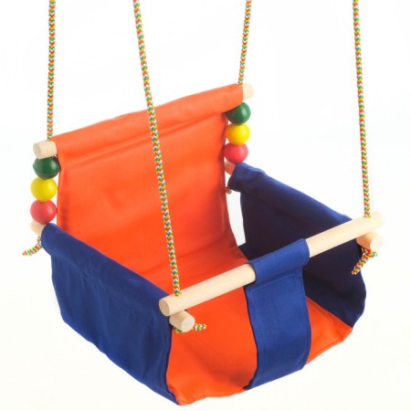 Suspended armchair for a playground with a soft seat and back, a seat 34x28 cm-4