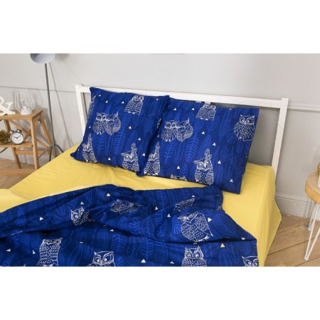 Bed linen "Ethel" euro owls (type 3) 200 x 217 cm, 220 x 240 cm, 70 x 70 - 2 pcs-8