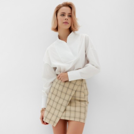 Women's shirt minku: Cotton Collection Color White, rr 42-44-4