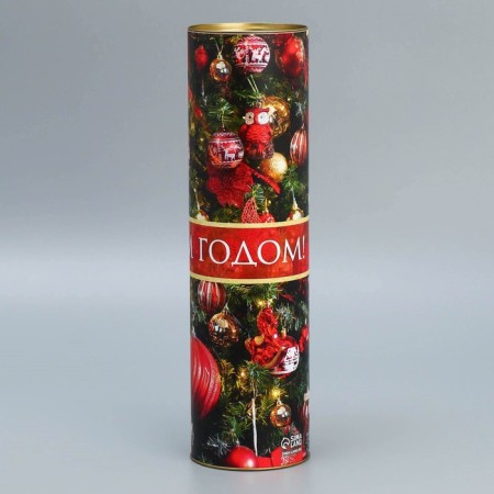 Tubus for the bottle "New Year's Beauty", 9.5 x 34 cm, New Year-1