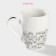 Ceramic share mug “Cats are love”, 350 ml, white color