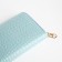 Women's wallet with lightning, blue color