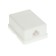 Telephone outlet PROCONNECT, 1 6P-2C, 03-0001-4