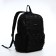 Youth backpack from textiles, 6 pockets, black color