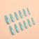 Poaring Faluses, 12 pcs, with adhesive plates, ballerina shape, blue