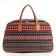 Road bag, 2 parts on zippers, long belt, red/multi -colored color
