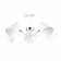 Ceiling EVOLUCE lamp. Sle106702-05. Lere. 5x60 watts, E27, 63x63x28 cm, white color, chrome