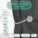 Picking for curtains "Flower", d = 6 cm, silver/white color