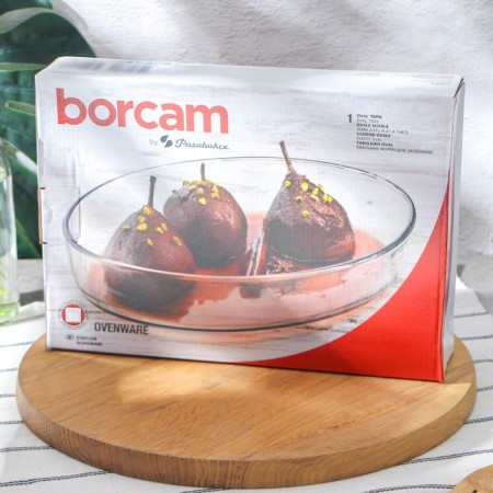 Borcam heat -resistant glass baking and baking, 2 l heat -resistant glass, without cover-4