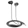 Hoco M96 headphones, wired, vacuum, microphone, 1.2 m, black