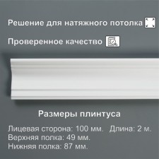 Extrudgeal SPINICTURE SPECIAL 10024E, white 49x87x2000 mm