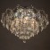 MARIA CHARALY 9X60W E14+27W LED PDU Chrome 58x58x33cm SVK