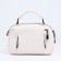 Bag Cross-Bodi with a zipper, white color