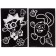 A set of engravings with a color base, A6 format "Krosh and Hedgehog", Smeshariki