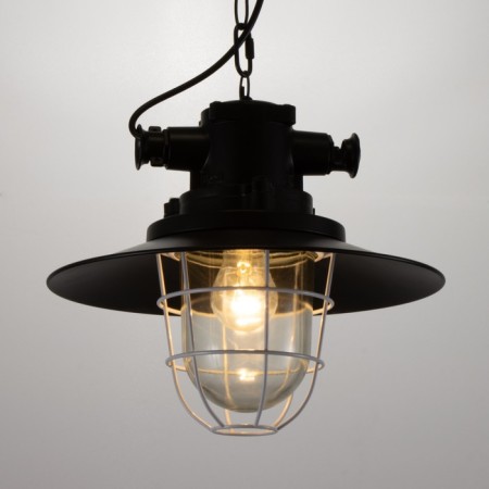 Suspension Bayerlux "House" E27 Black 35x35x35-85cm-2