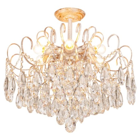 Ceiling chandelier "Suzy" 6x60W E27 gold 58x58x56-1