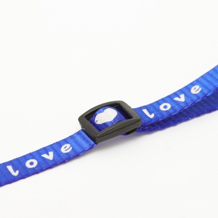 Love collar, nylon imitation, 30 x 1 cm, mix of flowers-6
