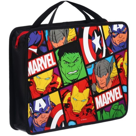 Plastic folder with A4 handles, on lightning, 75x330x260 mm, Avengers-4