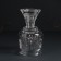 Glass of glass per 1 candle d = 5 cm "face" transparent 7x7x12.5 cm