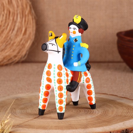 Dymkovo toy "Horseman Officer", mix-1